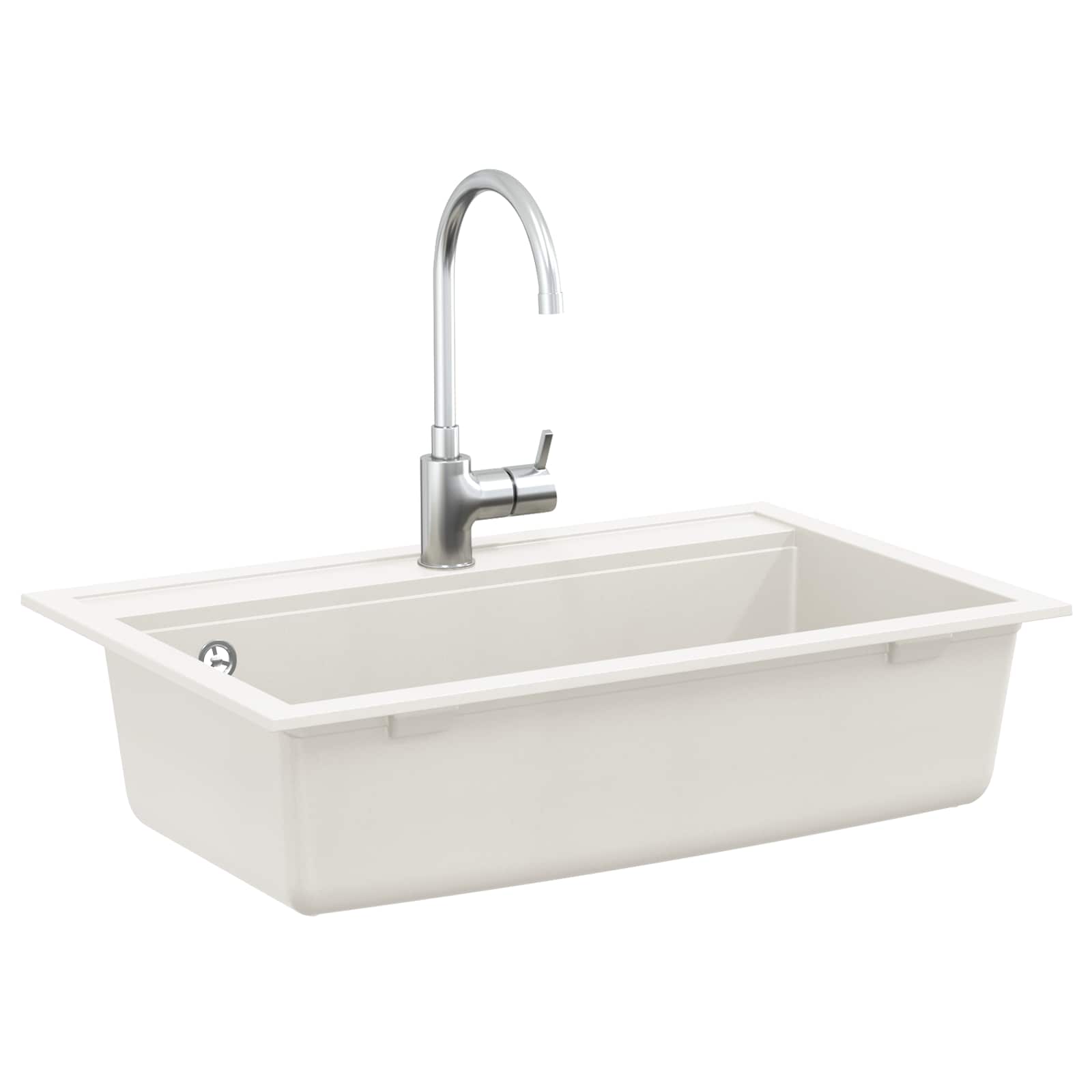 Fregadero vidaxx blanco granito 795 x 505 mm