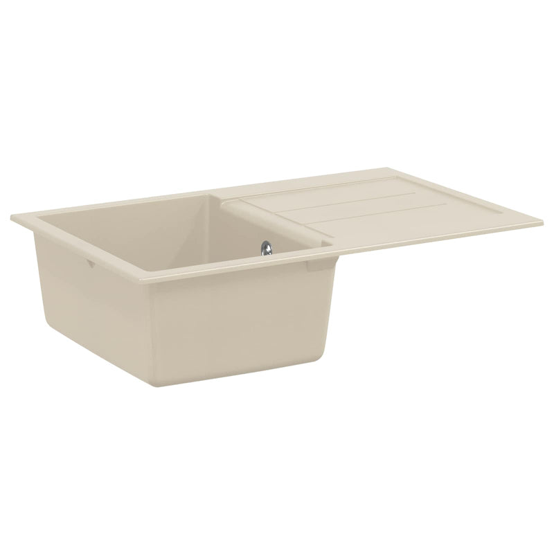 Lavabo Vidaxx beige 780 x 500 mm 80% quarzo e 20% resina