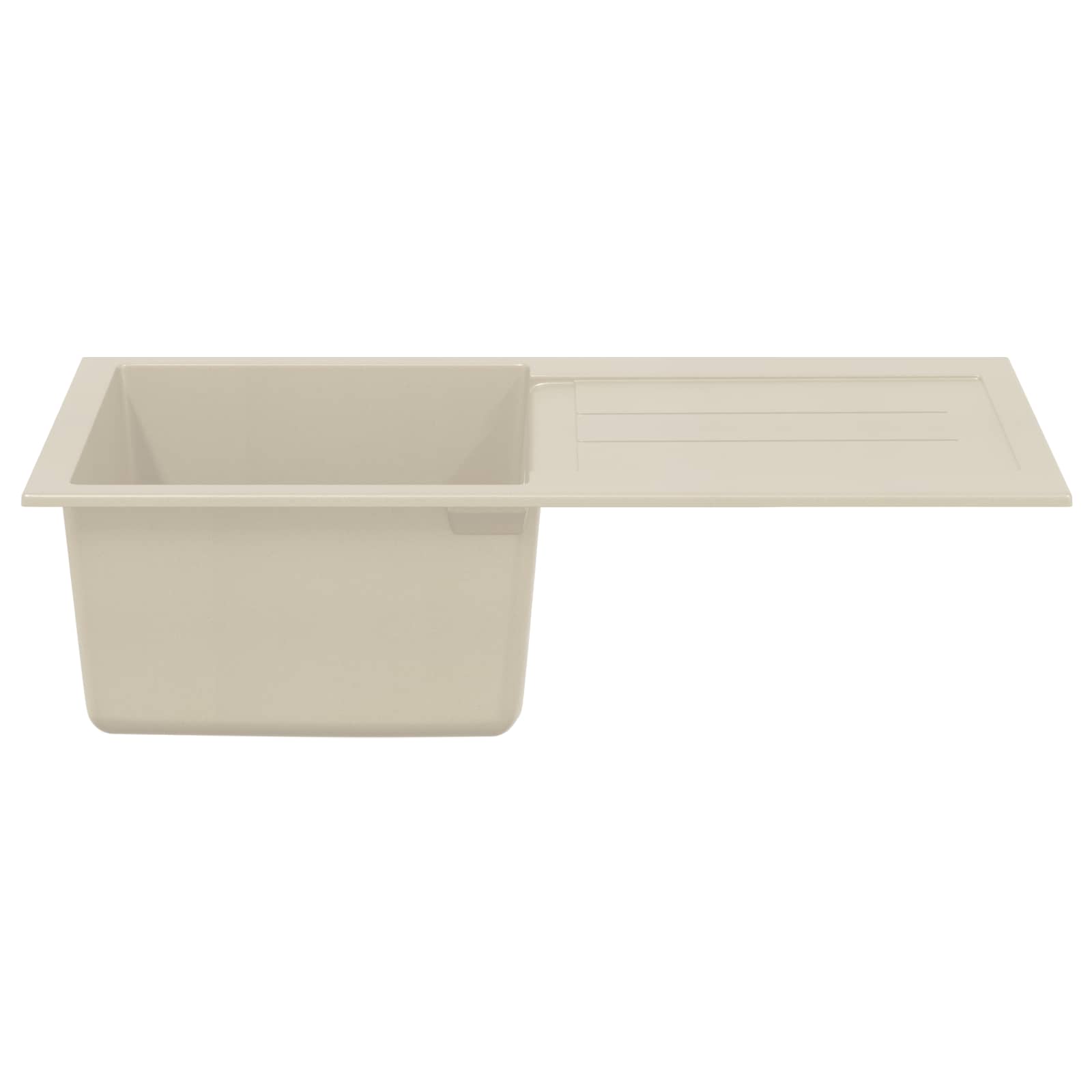 Lavabo Vidaxx beige 780 x 500 mm 80% quarzo e 20% resina