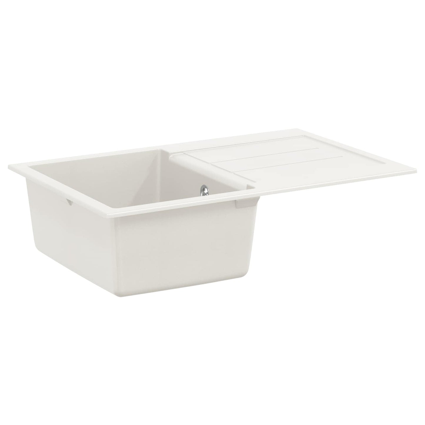 Fregadero vidaxx blanco 780 x 500 mm 80% cuarzo y 20% resina