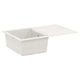 Fregadero vidaxx blanco 780 x 500 mm 80% cuarzo y 20% resina