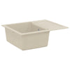 Lavabo Vidaxx beige 620 x 500 mm 80% quarzo e 20% resina