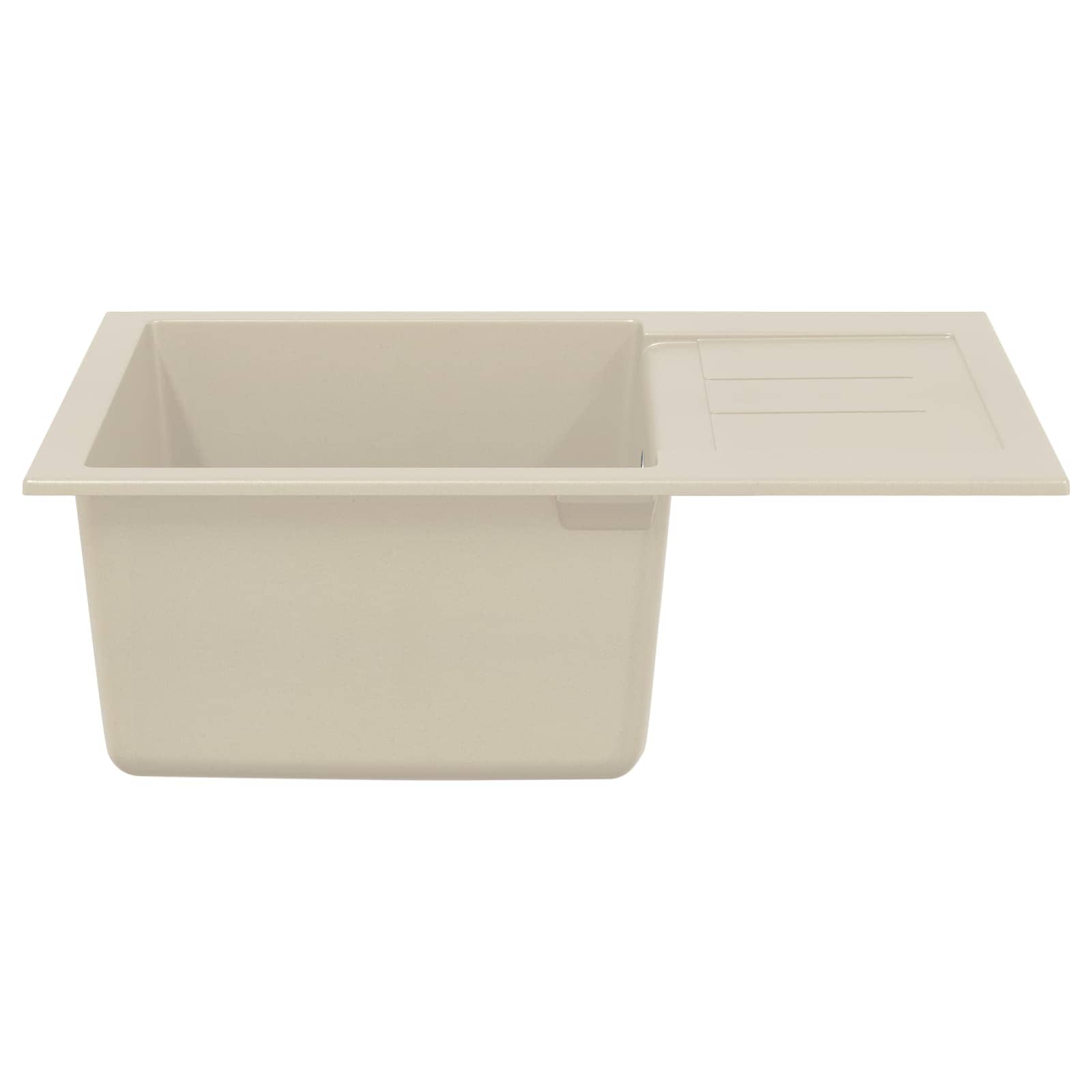 Lavabo Vidaxx beige 620 x 500 mm 80% quarzo e 20% resina
