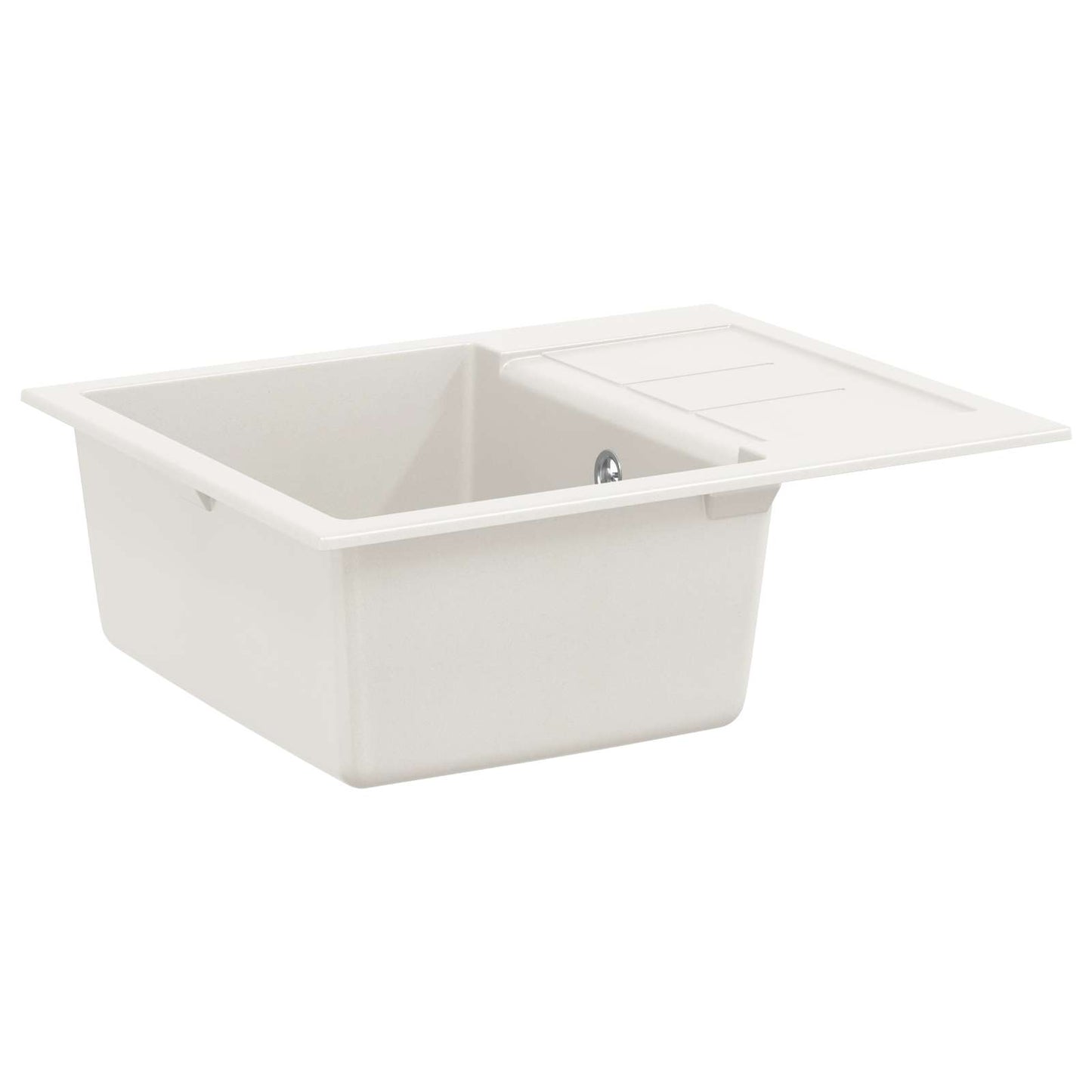 Fregadero vidaxx blanco 620 x 500 mm 80% cuarzo y 20% resina