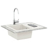 Vidaxl wasbak wit 620 x 500 mm 80% kwarts en 20% hars