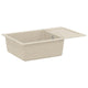 Lavabo vidaxx beige 780 x 500 mm 80% cuarzo y 20% resina