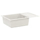 Fregadero vidaxx blanco 780 x 500 mm 80% cuarzo y 20% resina