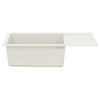 Vidaxl wasbak wit 780 x 500 mm 80% kwarts en 20% hars