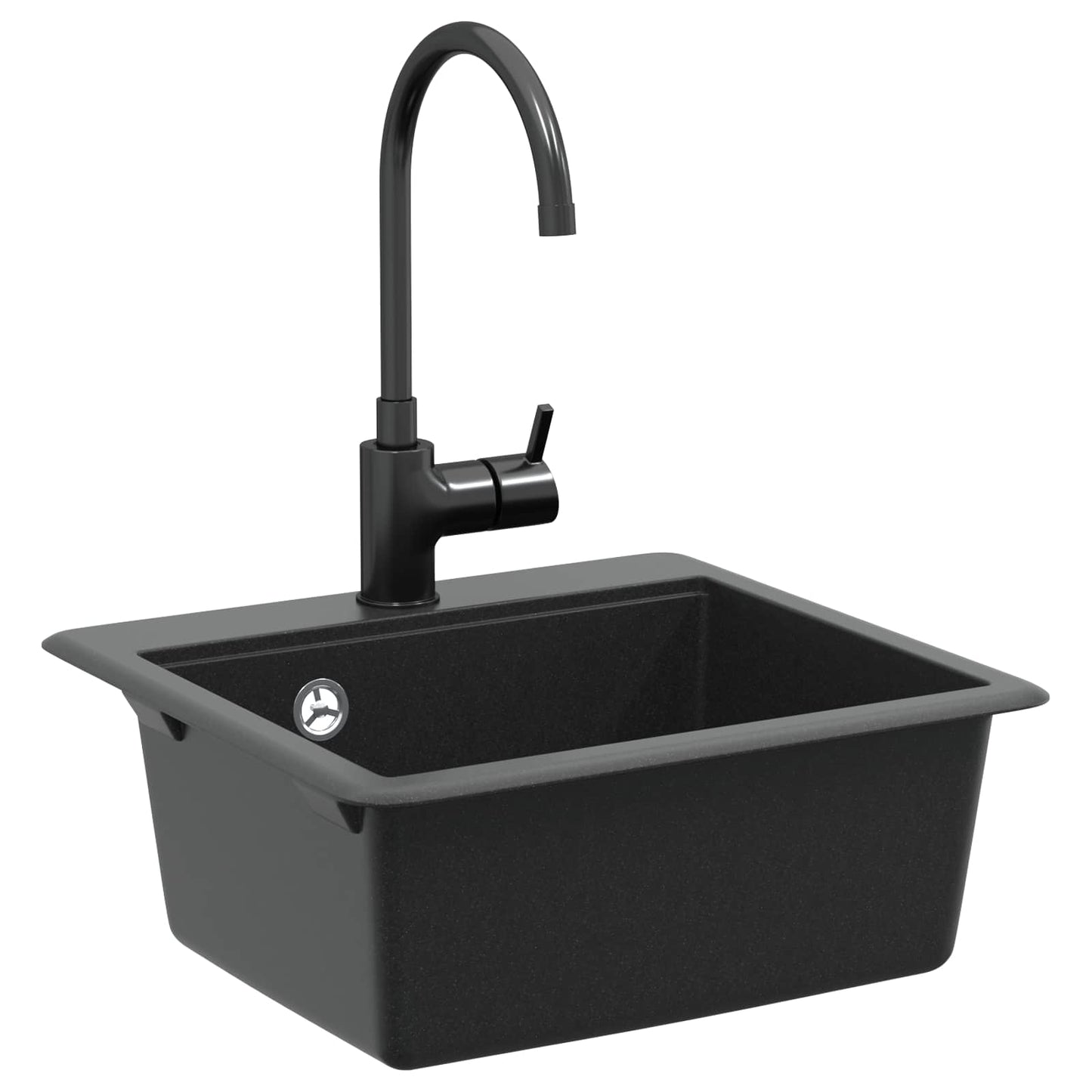 Fregadero vidaxx negro granito 470 x 440 mm