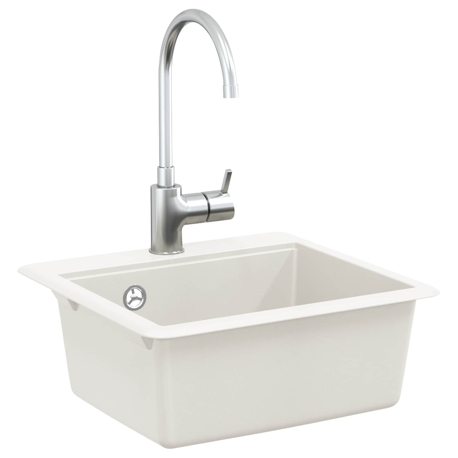 Fregadero vidaxx blanco granito 470 x 440 mm