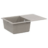 Lavabo Vidaxx grigio 670 x 460 mm 80% quarzo e 20% resina