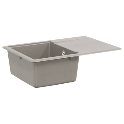 Lavabo vidaxx gris 670 x 460 mm 80% cuarzo y 20% resina
