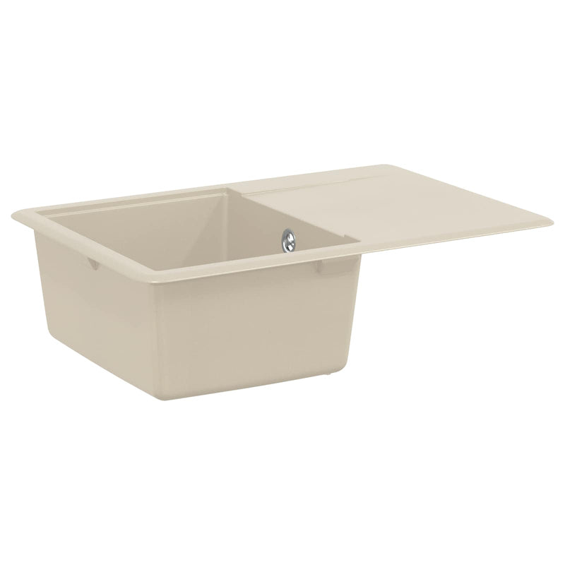 Lavabo Vidaxx beige 670 x 460 mm 80% quarzo e 20% resina