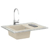 Lavabo Vidaxx beige 670 x 460 mm 80% quarzo e 20% resina