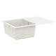 Fregadero vidaxx blanco 670 x 460 mm 80% cuarzo y 20% resina