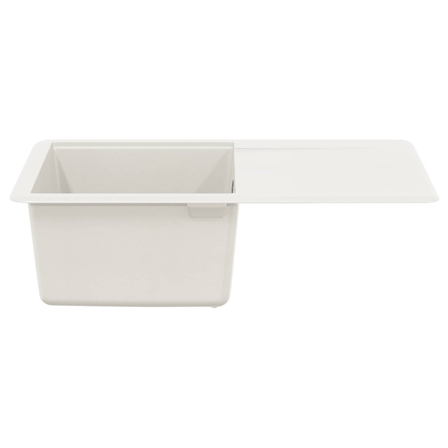 Fregadero vidaxx blanco 670 x 460 mm 80% cuarzo y 20% resina
