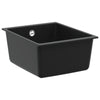 Lavello VidaXL nero 370 x 460 mm 80% quarzo e 20% resina