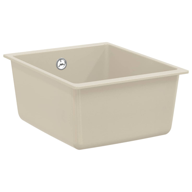 Lavabo Vidaxx beige 370 x 460 mm 80% quarzo e 20% resina