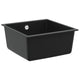 Fregadero VidaXL negro 430 x 460 mm 80% cuarzo y 20% resina