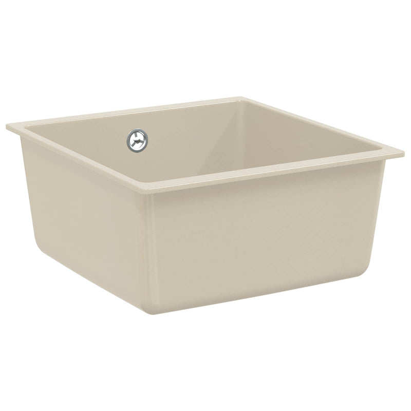 Lavabo Vidaxx beige 430 x 460 mm 80% quarzo e 20% resina