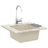 Lavabo Vidaxx beige 430 x 460 mm 80% quarzo e 20% resina