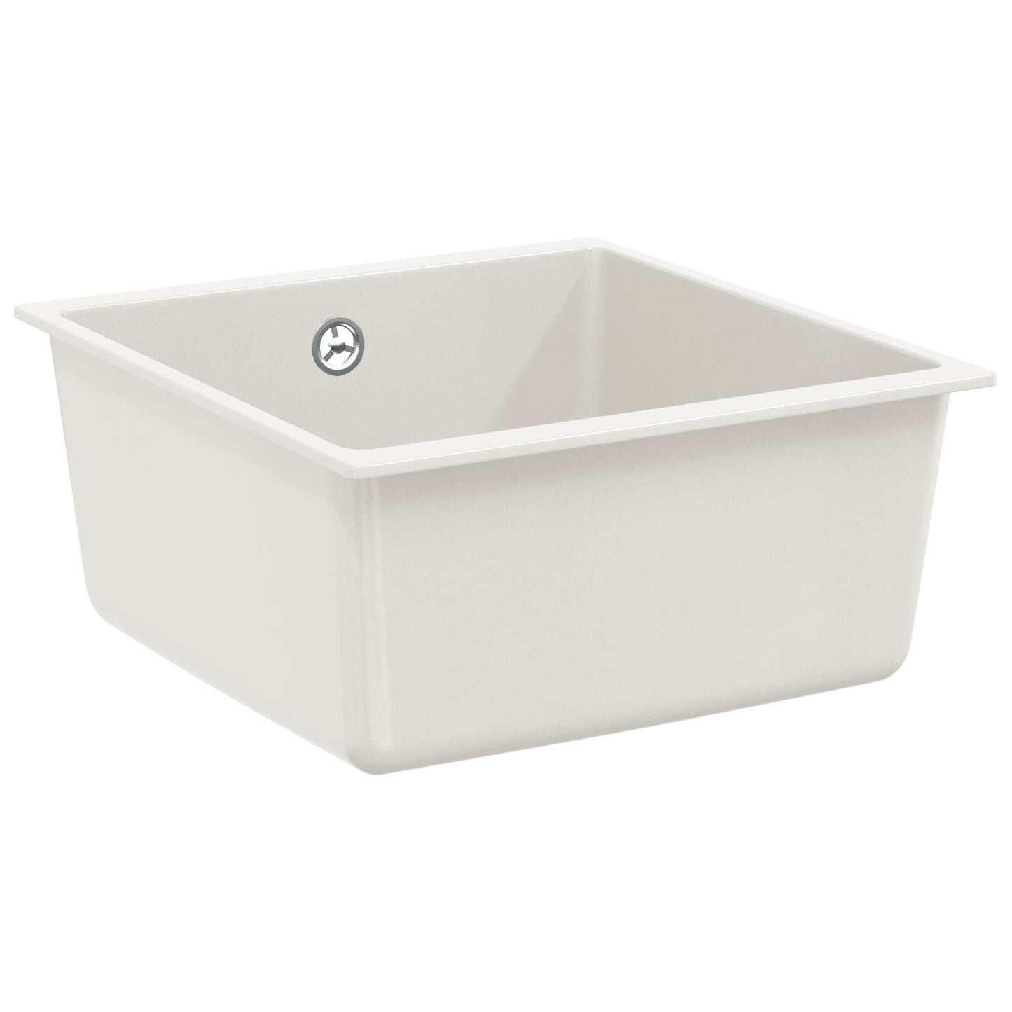 Fregadero vidaxx blanco 430 x 460 mm 80% cuarzo y 20% resina