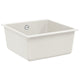 Fregadero vidaxx blanco 430 x 460 mm 80% cuarzo y 20% resina