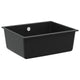 Fregadero VidaXL negro 530 x 460 mm 80% cuarzo y 20% resina