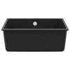 Lavello VidaXL nero 530 x 460 mm 80% quarzo e 20% resina