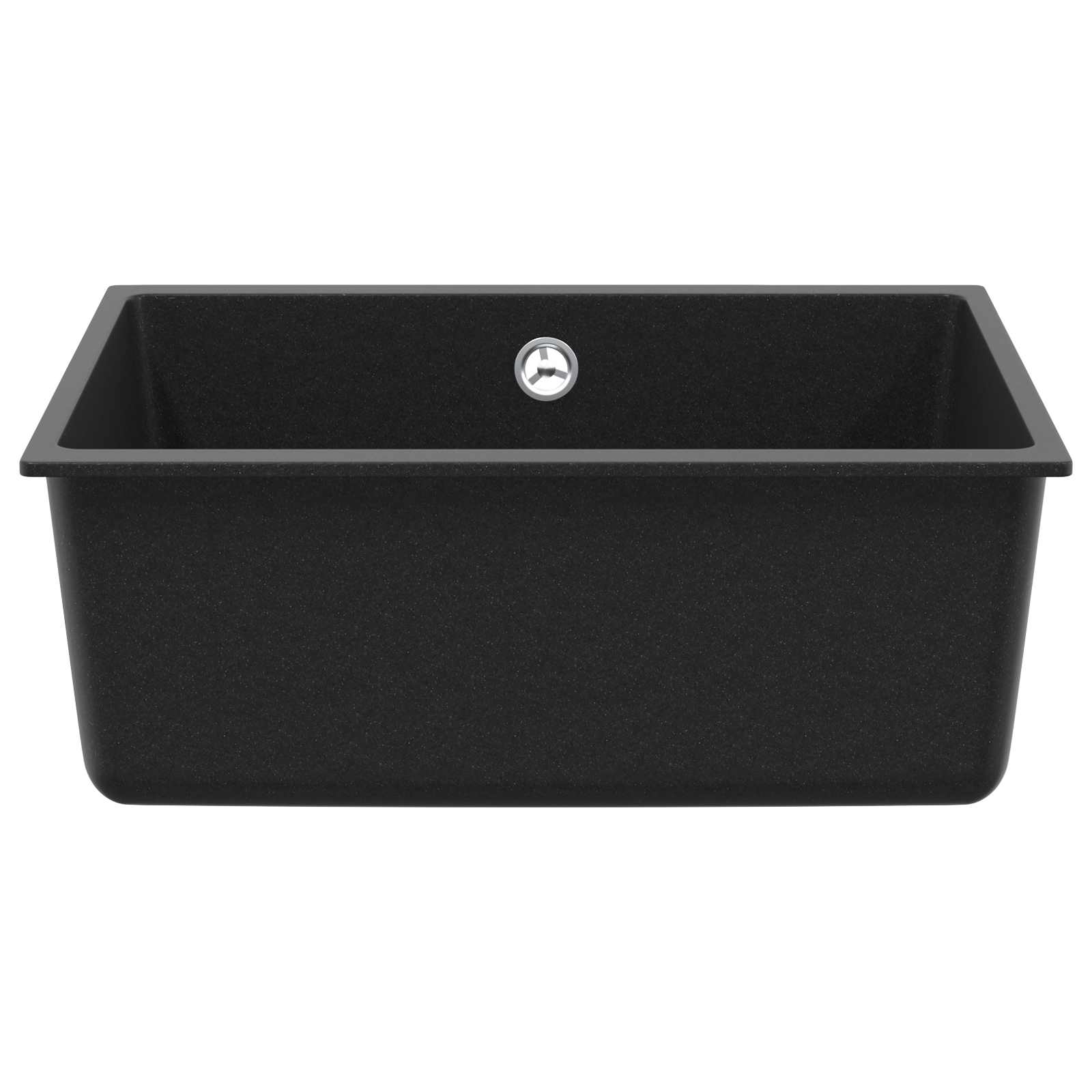 Lavello VidaXL nero 530 x 460 mm 80% quarzo e 20% resina