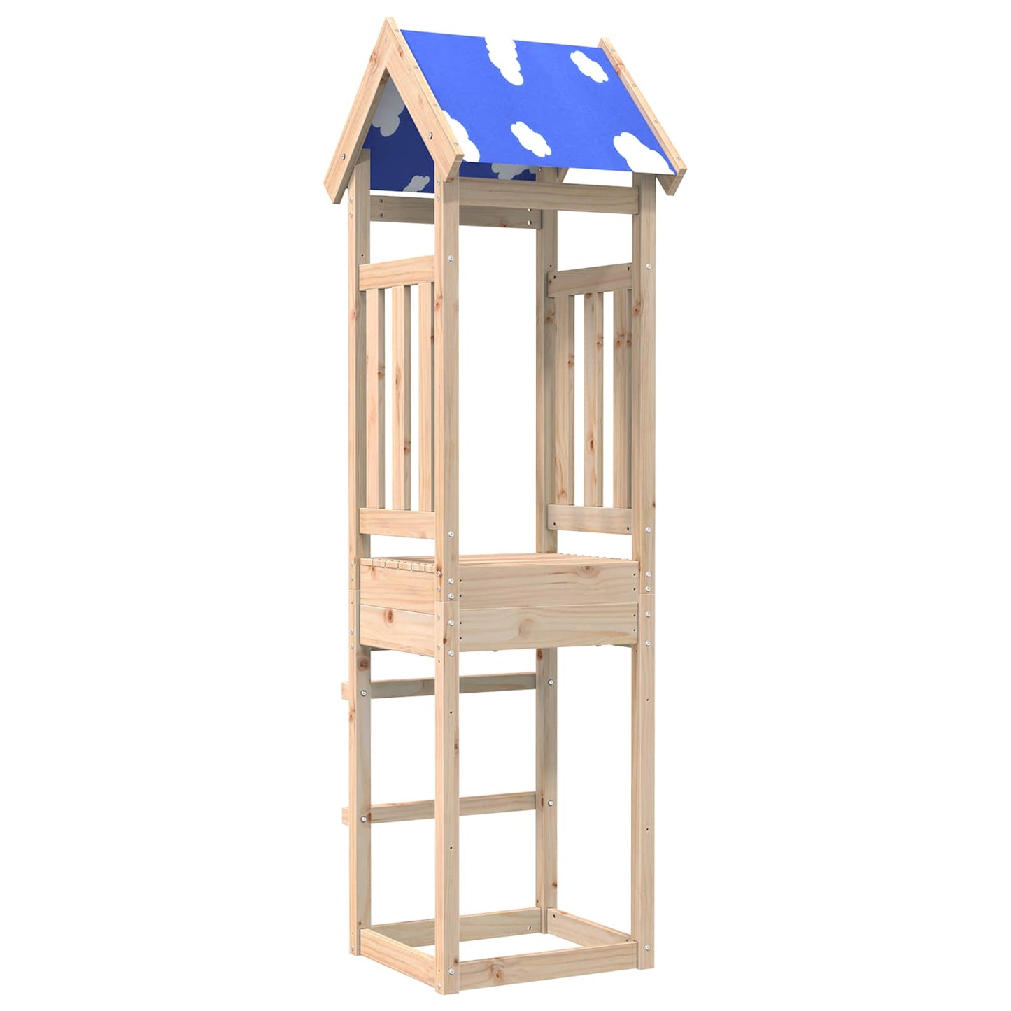 Vidaxx torre de juegos marrón 52,5 x 46,5 x 208 cm madera maciza de pino