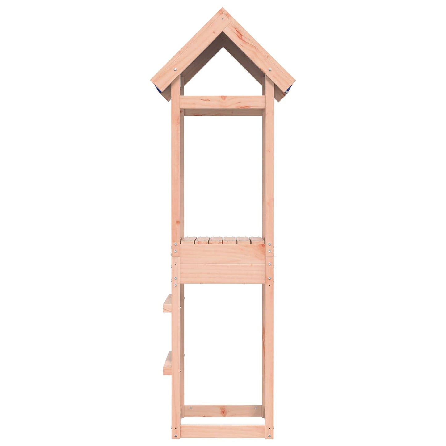 Vidaxl torre de juegos marrón 52,5 x 46,5 x 195 cm madera maciza de Douglas