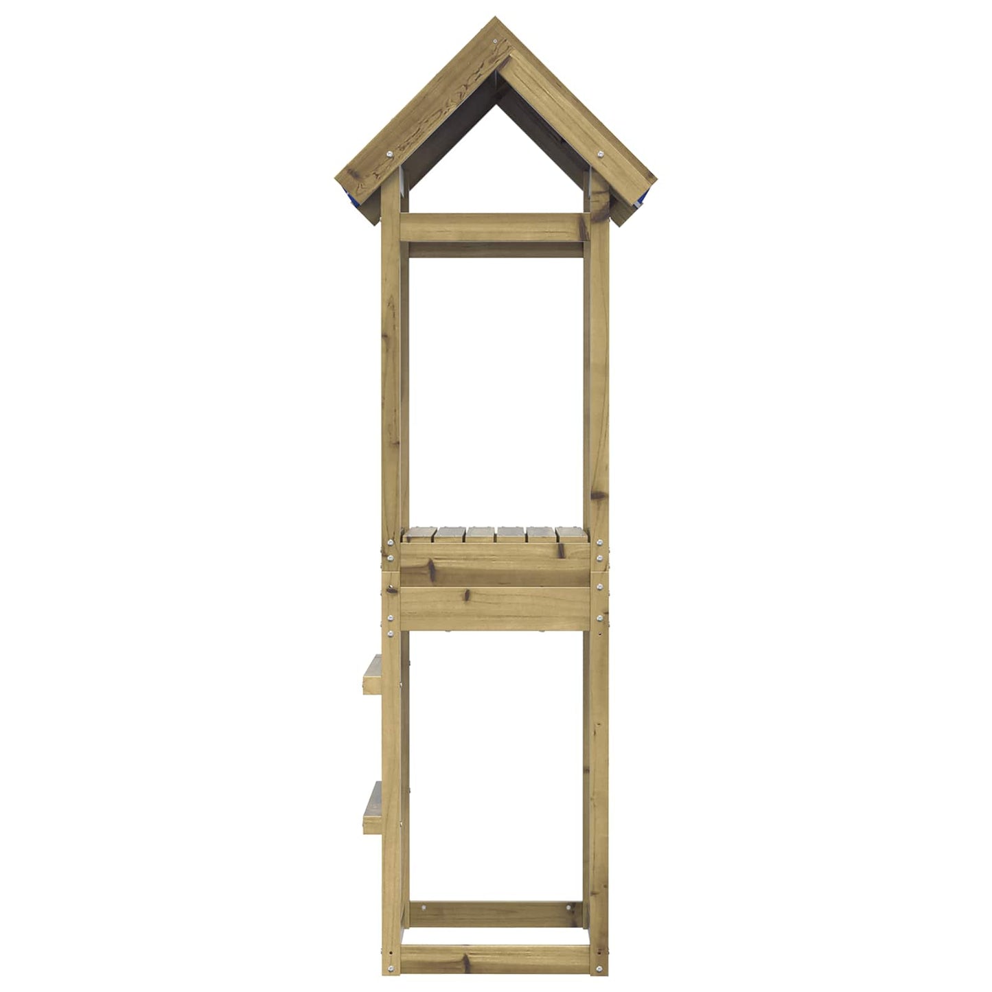 Torre de juego vidaxl madera maciza impregnada marrón