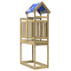 Torre de juego vidaxl madera maciza impregnada marrón