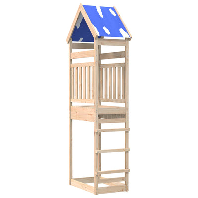 Torre da gioco Vidaxx marrone 52,5 x 85 x 265 cm in legno di pino massiccio