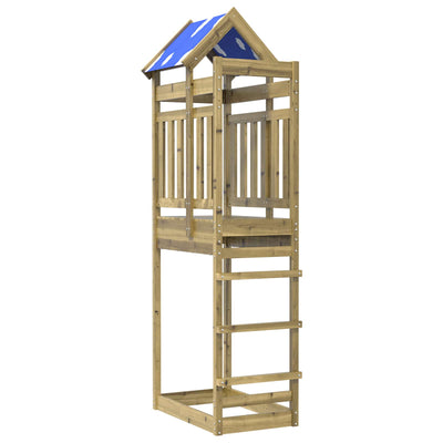 Torre da gioco Vidaxl marrone 52,5 x 85 x 239 cm in legno massiccio impregnato