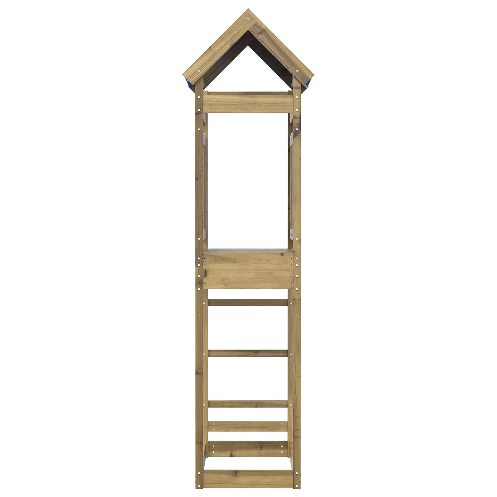 Torre da gioco Vidaxl marrone 52,5 x 85 x 239 cm in legno massiccio impregnato