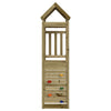 Torre da gioco Vidaxl marrone 53 x 110,5 x 214 cm in legno massiccio impregnato