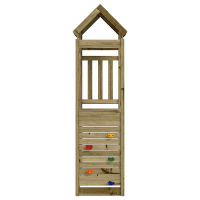 Torre da gioco Vidaxl marrone 53 x 110,5 x 214 cm in legno massiccio impregnato