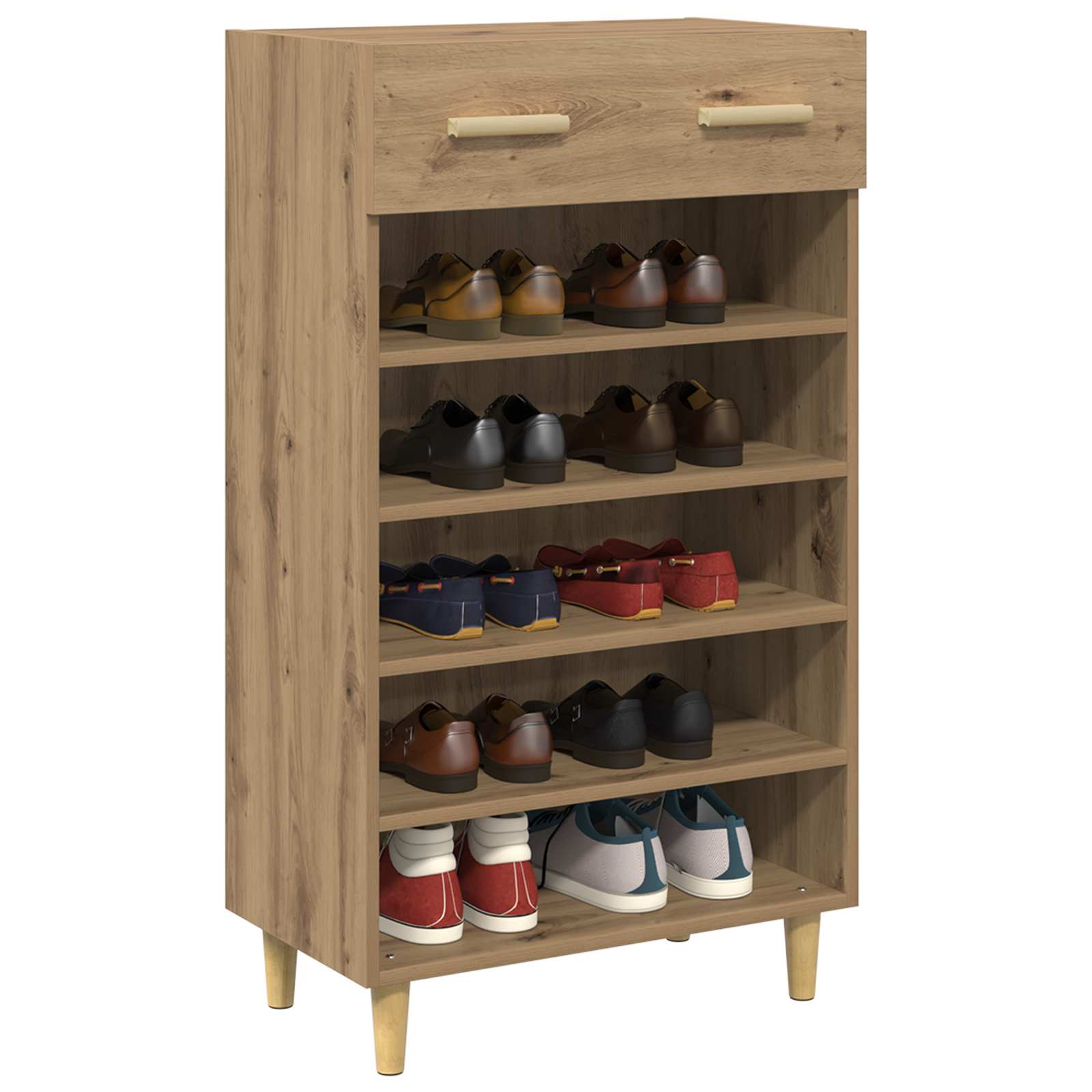 Vidaxx zapatero roble tradicional 60 x 35 x 105 cm madera contrachapada