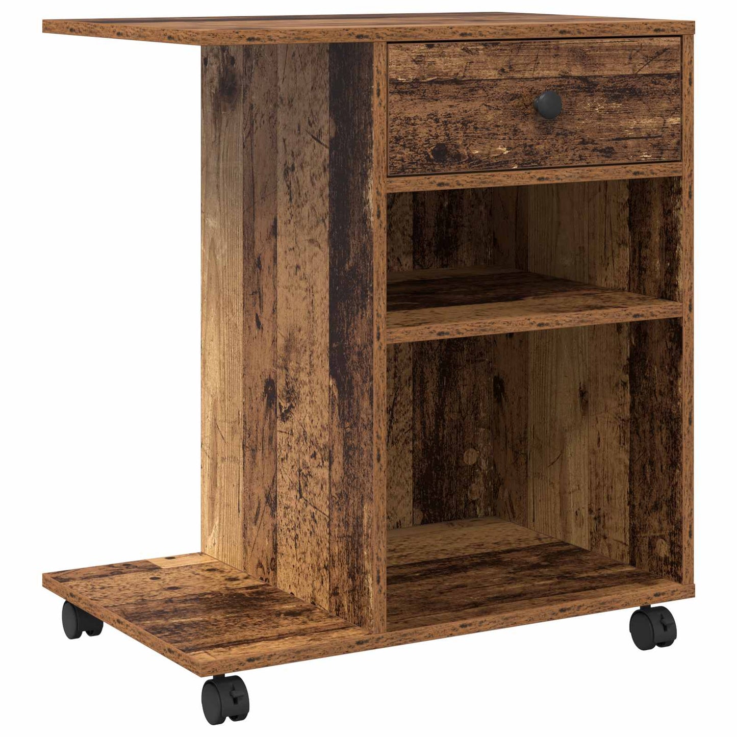Vidaxxl soporte para impresora con cajón madera vieja 60 x 40 x 68,5 cm madera procesada