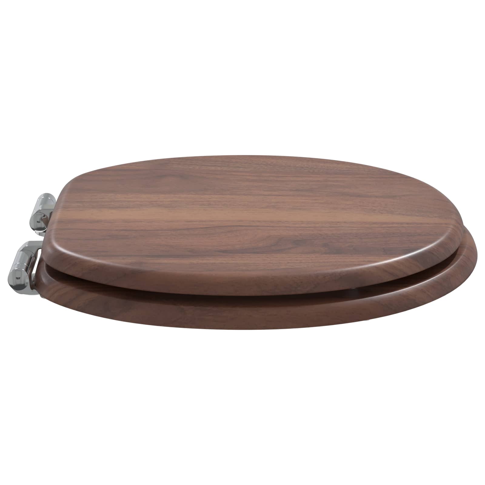 Vidaxx asiento de inodoro con cierre suave tablero MDF marrón 44 x 38 cm