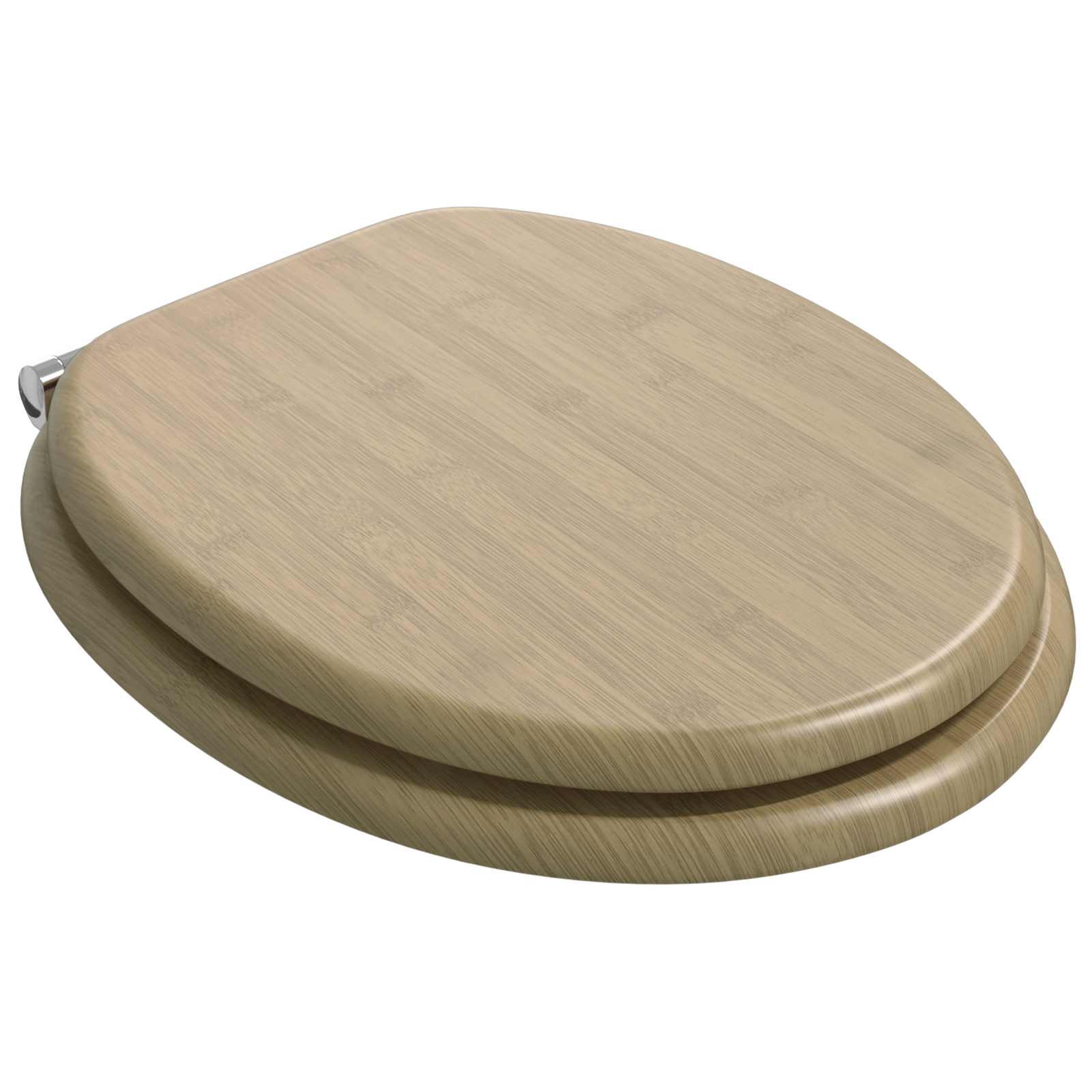 Vidaxx asiento de inodoro con cierre suave color bambú claro 44 x 38 cm tablero MDF