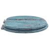 Vidaxx asiento de inodoro con cierre suave azul 44 x 38 cm tablero MDF