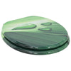 Vidaxl zachte sluit toiletbril groene druppel 44 x 38 cm mdf-plaat