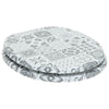 Vidaxx asiento de inodoro con cierre suave tablero MDF gris 44 x 38 cm