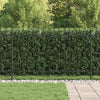 Vidaxl spike fence zwart 200 x 130 cm gepoedercoat staal