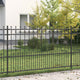 Vidaxx valla con aros de púas negro 200 x 130 cm acero con recubrimiento en polvo