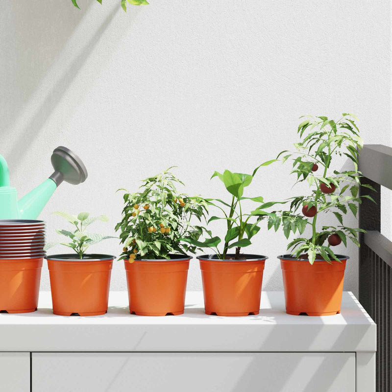 Vidaxl bloempot 50 pcs terracotta ø 15 x 12.5 cm kunststof