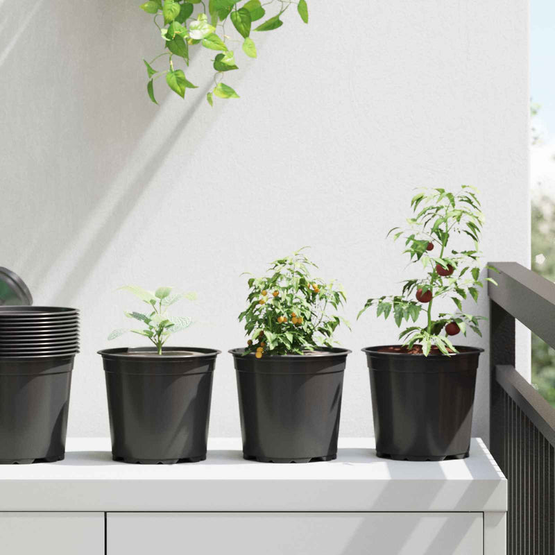 Vidaxx macetero 100 piezas negro ø 15 x 13 cm plástico